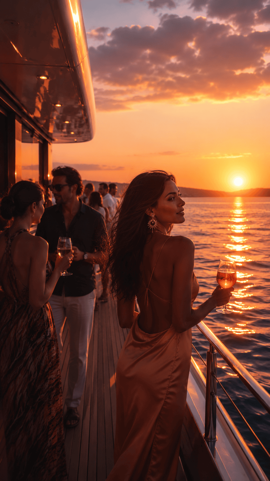 Private yacht celebration with DJ-style party atmosphere in Corfu