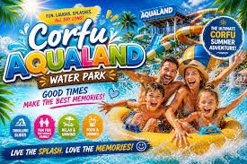 aqualand-water-park-corfu-family CORFU HOTEL TRANSFER TO aqualand from messonghi moraitika kavos lefkimi benitses perama