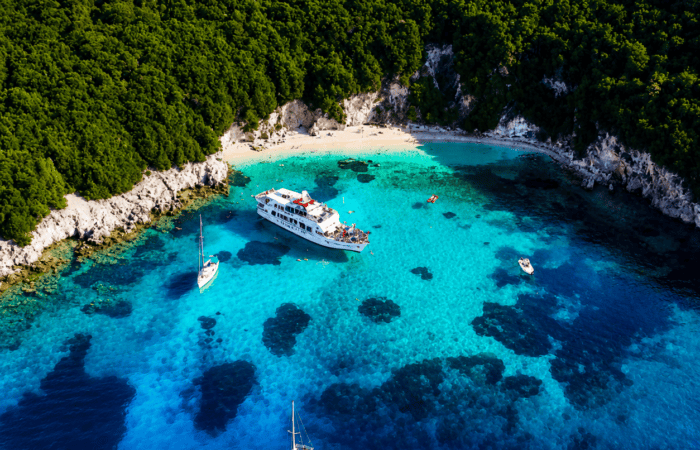 parga blue lagoon boat trip from corfu