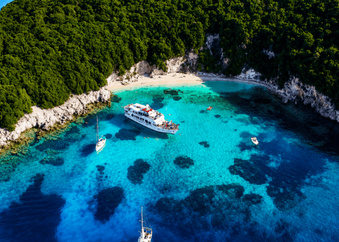 parga blue lagoon boat trip from corfu