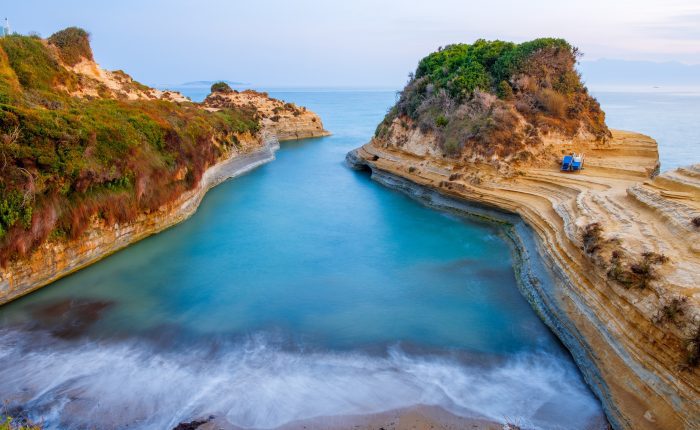 Famous,Canal,D'amour,Beach,With,Beautiful,Rocky,Coastline,In,Amazing corfu daytrip