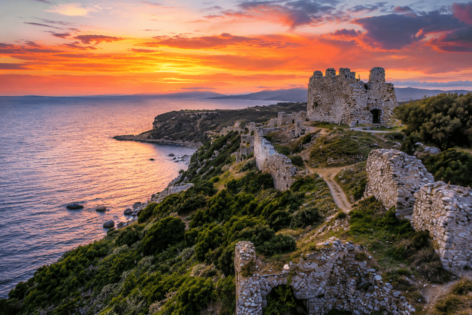 Pirate Legends of South Corfu at Sunset
